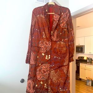 long Aztec free people jacket